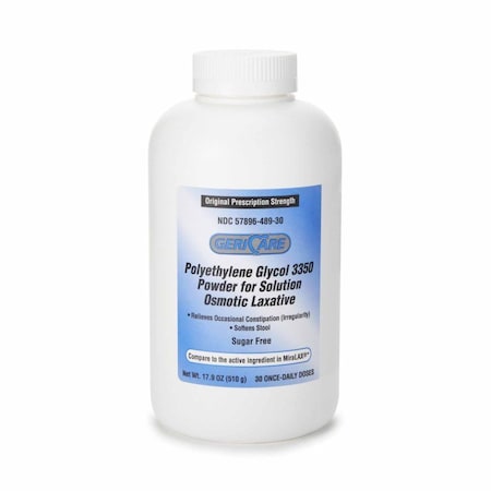 Geri-Care Laxative Powder 17.9 oz. Polyethylene Glycol 3350 489-30-GCP